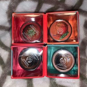 THE BODY SHOP. 4 pc lip butter gift set